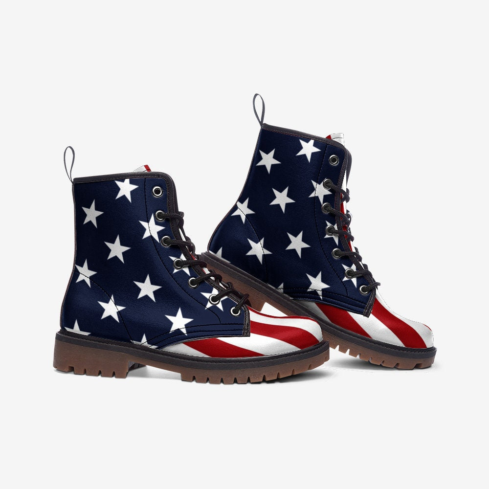 American Flag Combat Boots