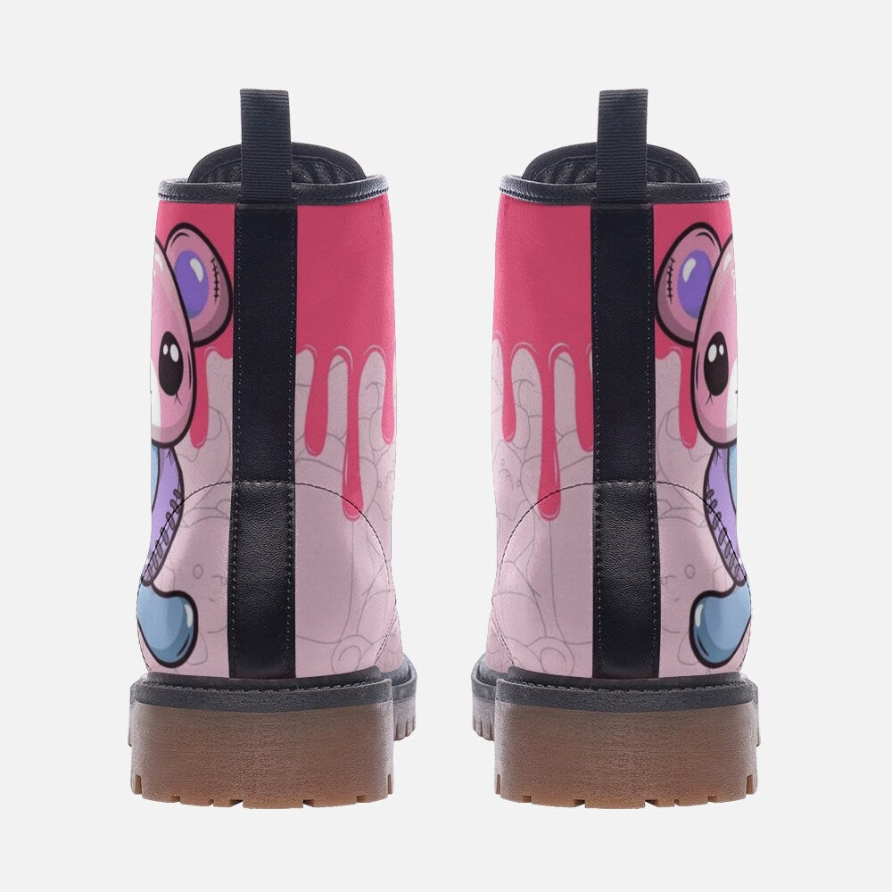 Goth Bear Boots, Pink