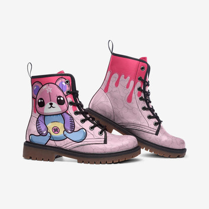 Goth Bear Boots, Pink