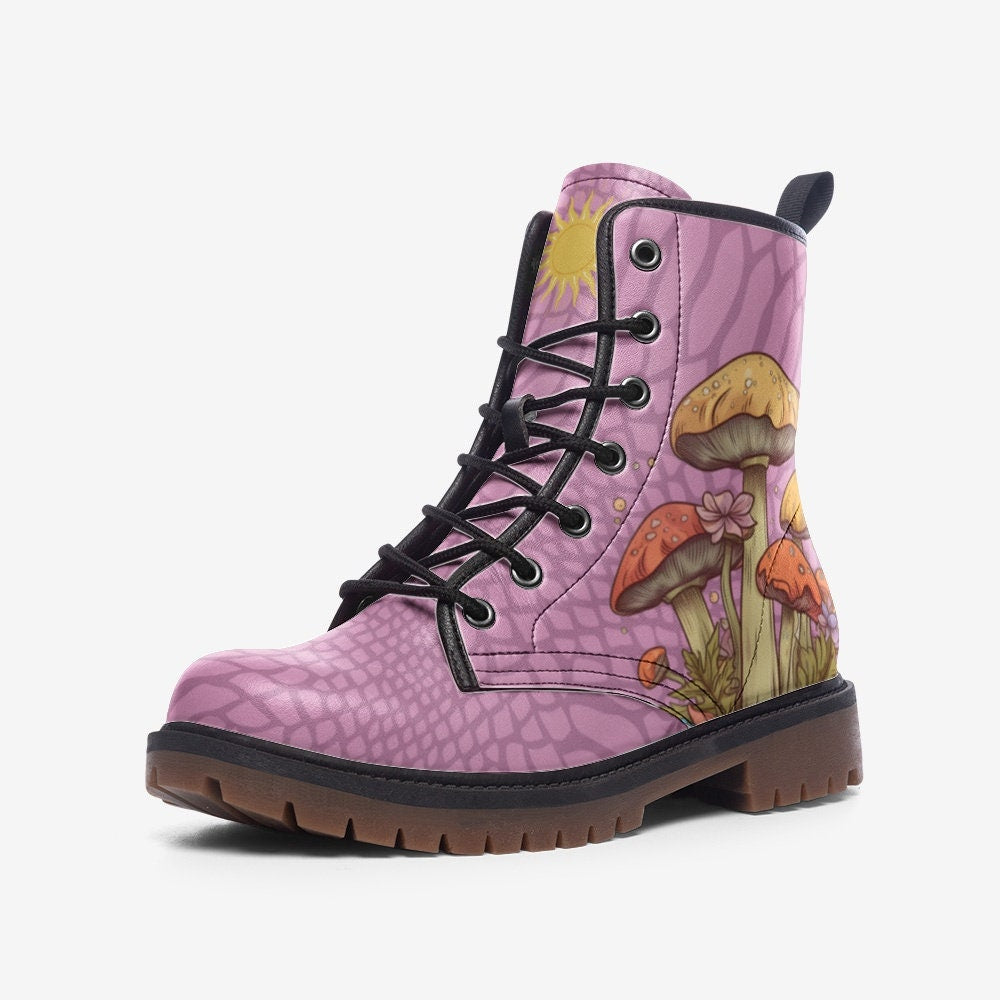 Pink Mushroom Boots