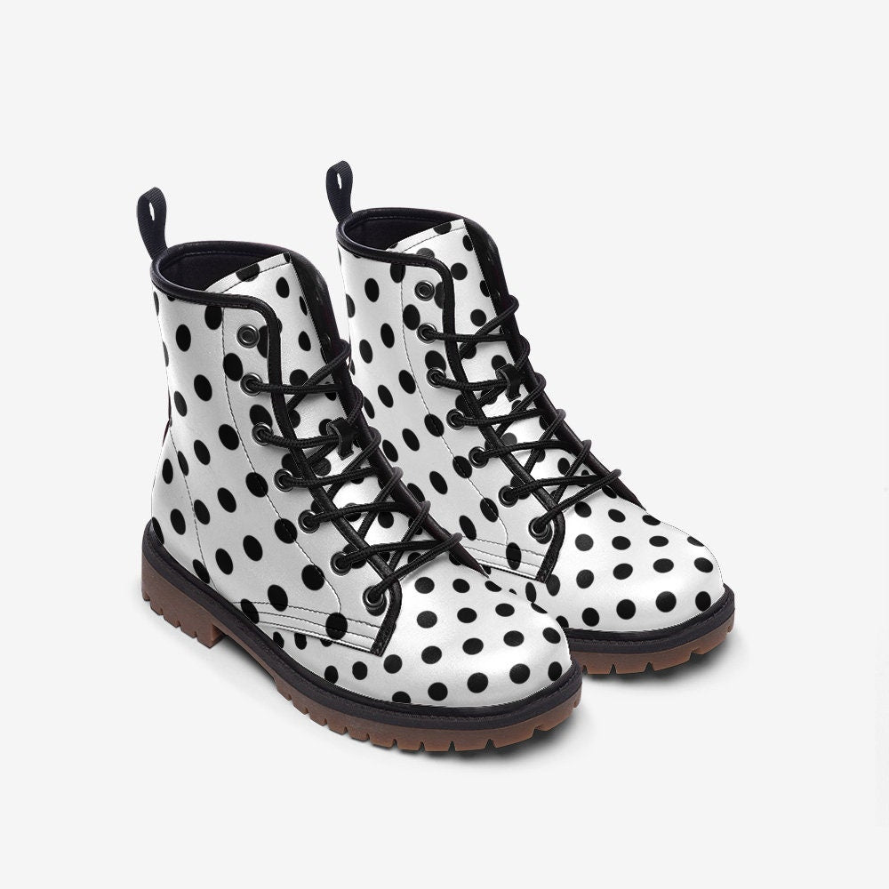 Black Polka Dots Boots