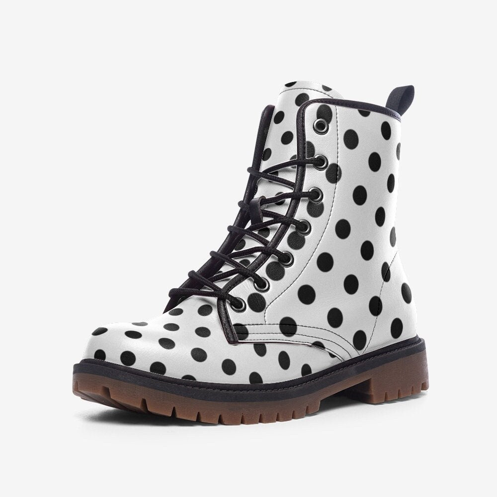 Black Polka Dots Boots