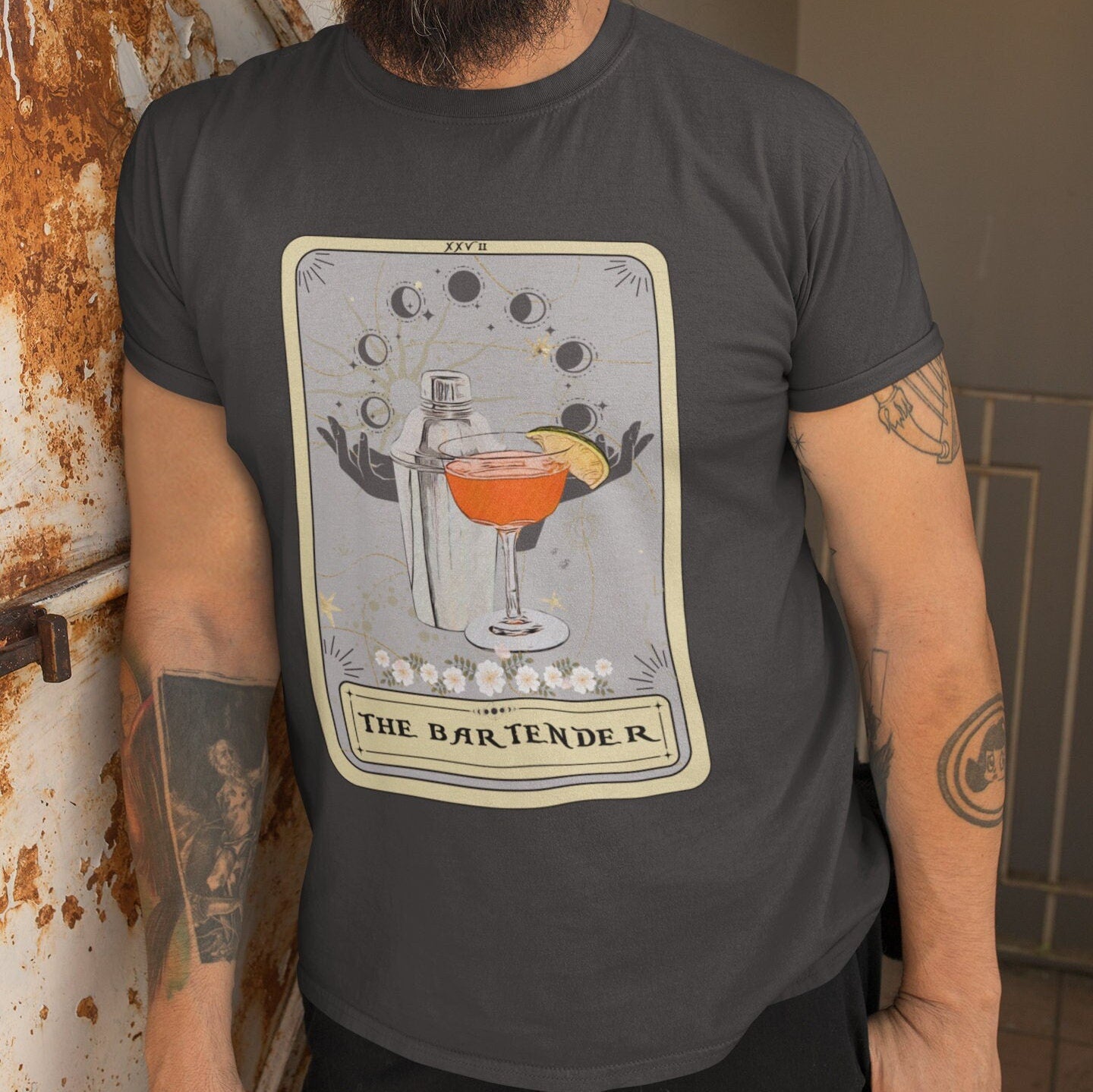 The Bartender Tarot Card Shirt