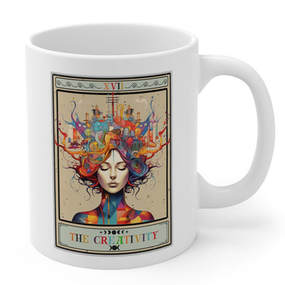 The Creativity Tarot Card Mug, Artist Painter Writer