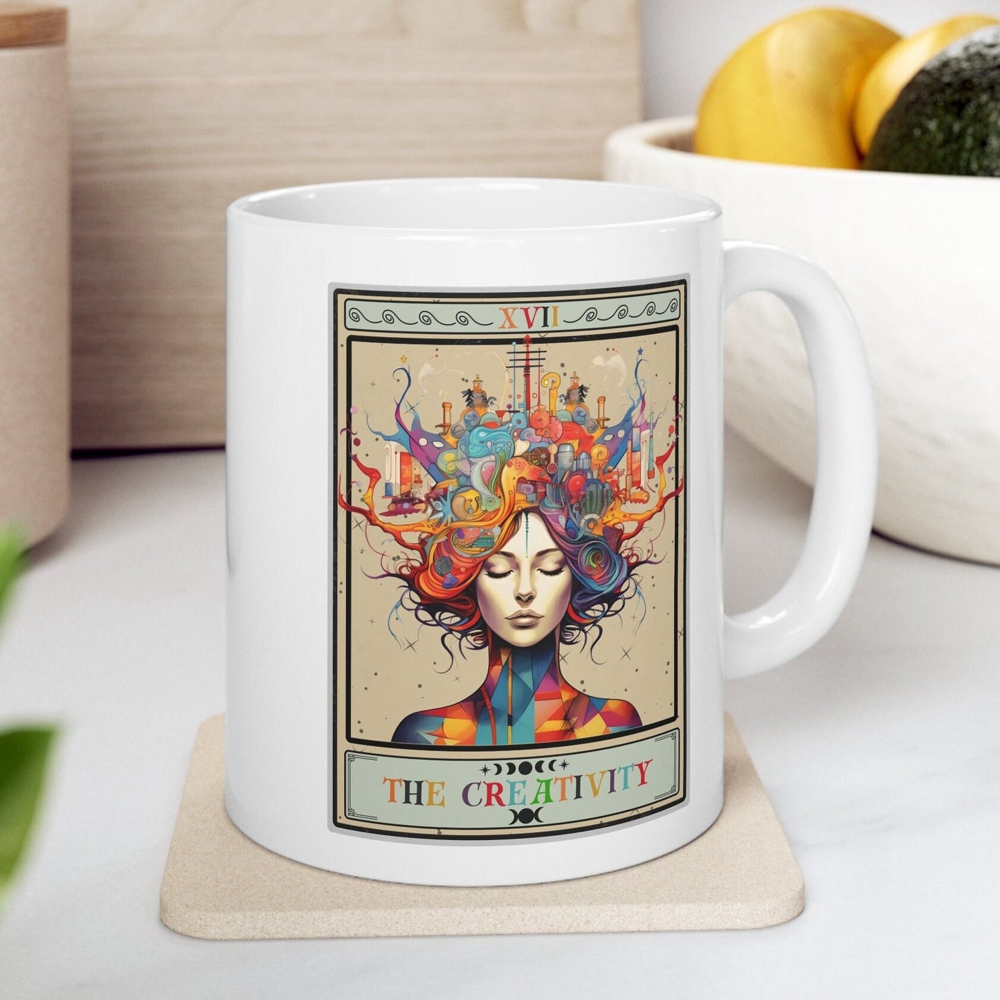 The Creativity Tarot Card Mug, Artist Painter Writer