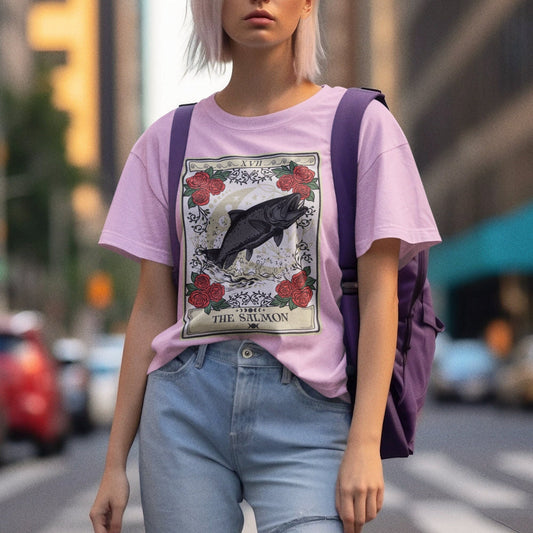 Salmon Tarot Card Shirt, Fish