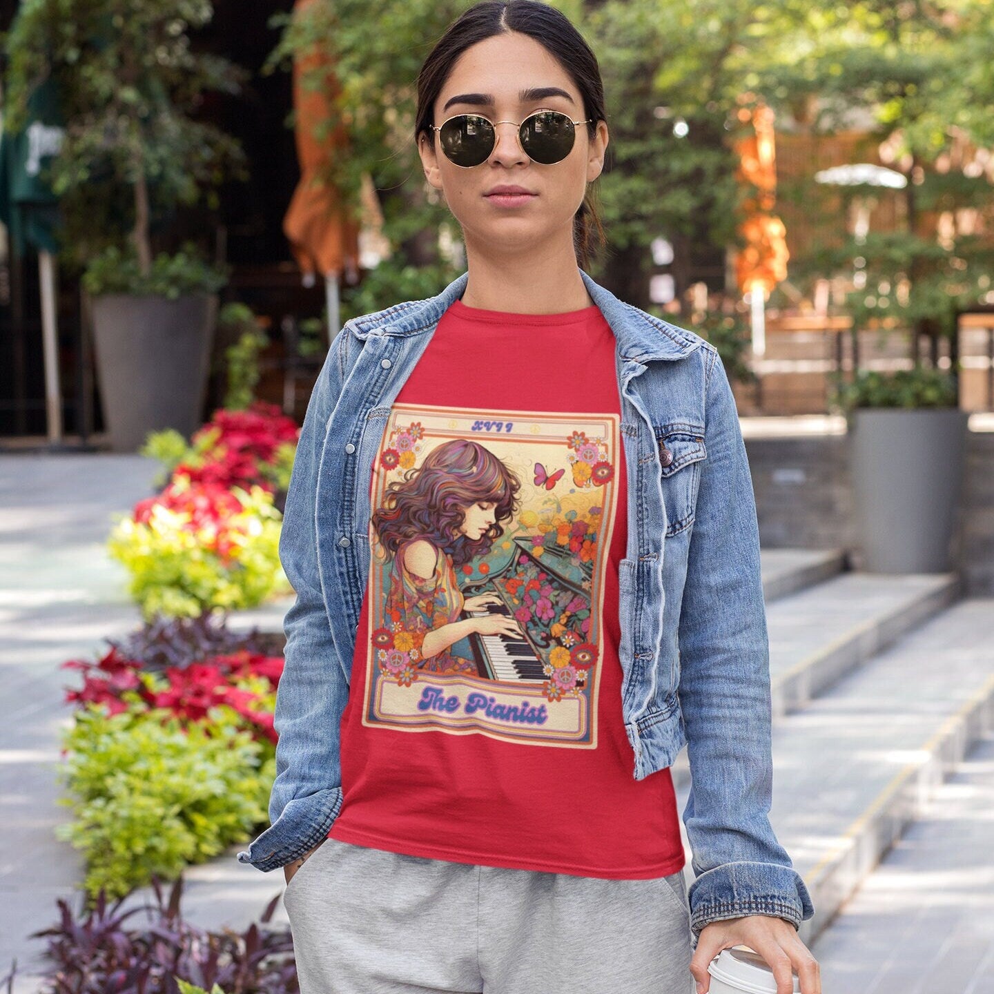 The Pianist Tarot Card Shirt, Piano Shirt
