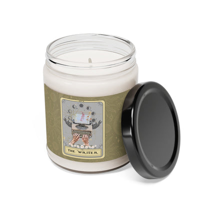 The Writer Tarot Card Scented Soy Candle, 9oz (2.8" x 3.5")