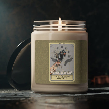 The Tattoo Artist Tarot Card Candle, 9oz (2.8" x 3.5")