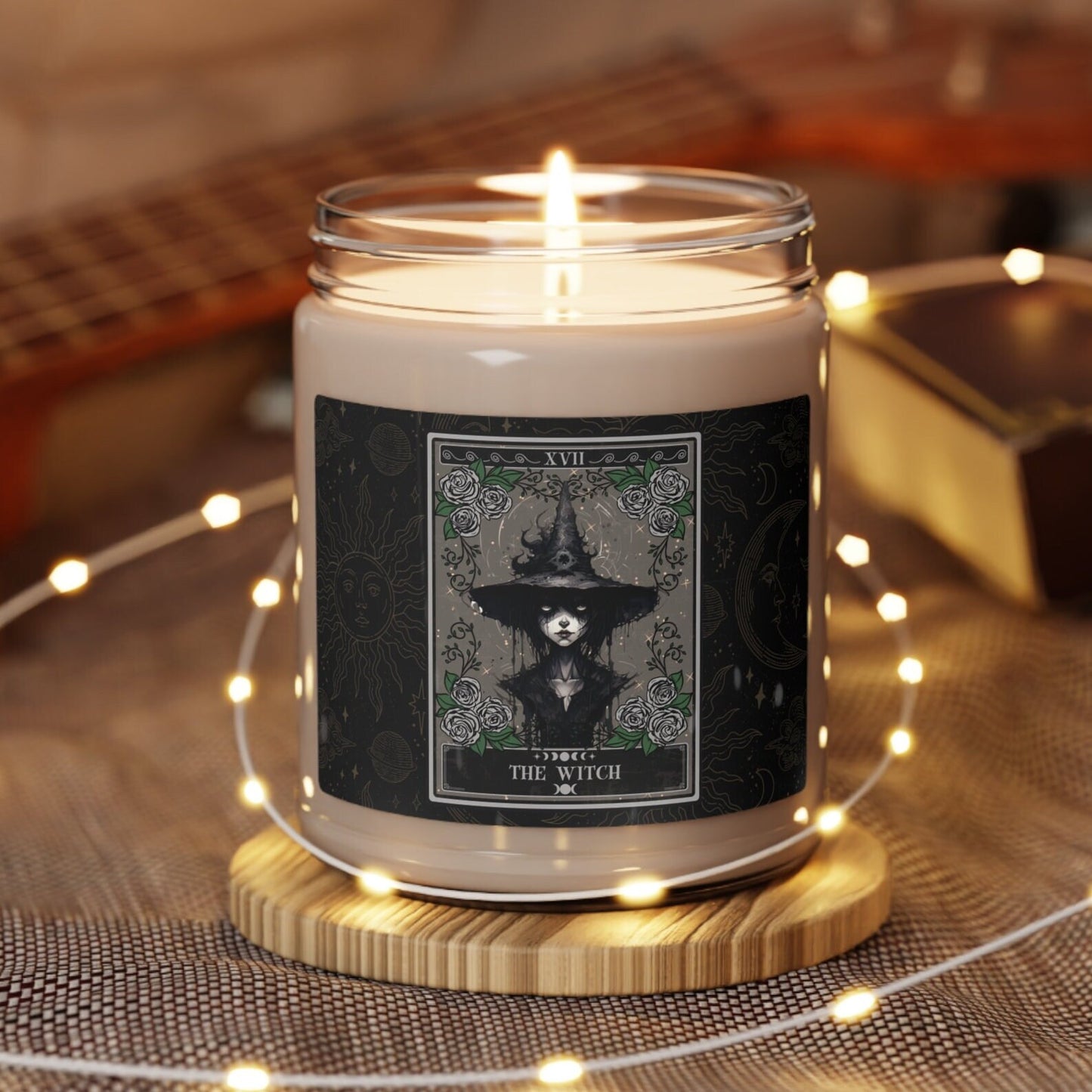 The Witch Tarot Card Soy Candle, 9oz (2.8" x 3.5")