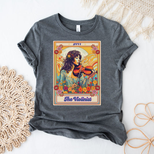 The Violinist Tarot Card Shirt, Violin Player