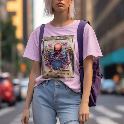 The Drummer Tarot Card Shirt, Octopus Drum Player
