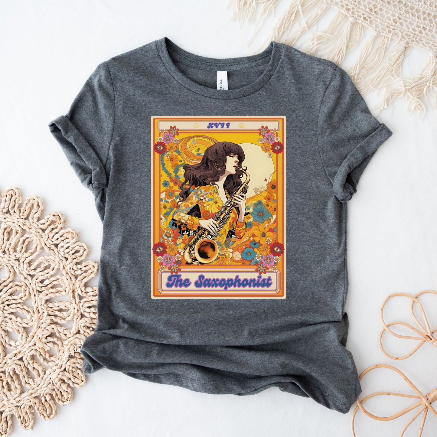 The Saxophonist Tarot Card Shirt, Saxophone Player