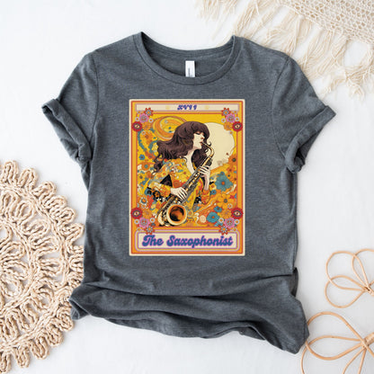 The Saxophonist Tarot Card Shirt, Saxophone Player