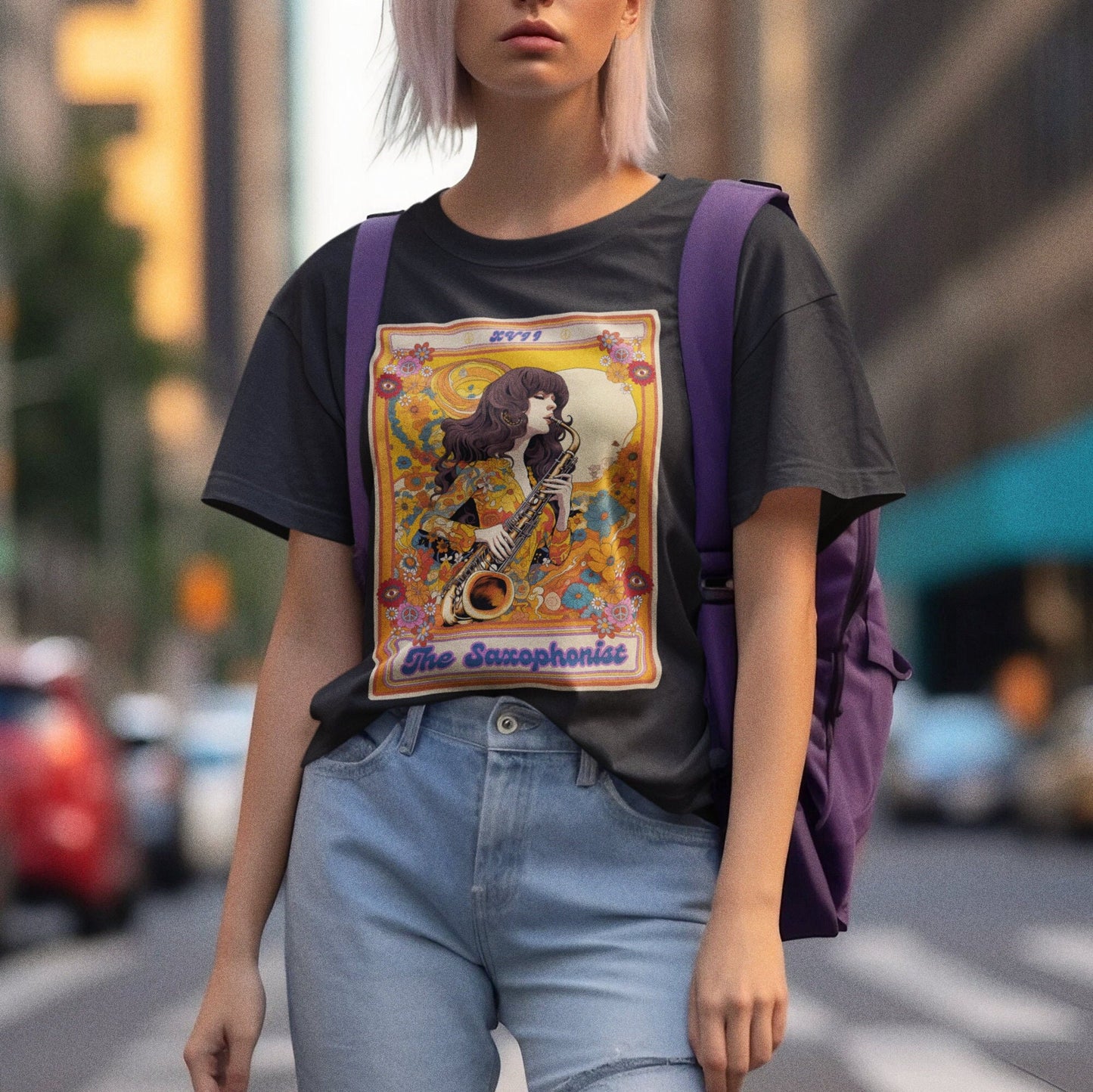 The Saxophonist Tarot Card Shirt, Saxophone Player