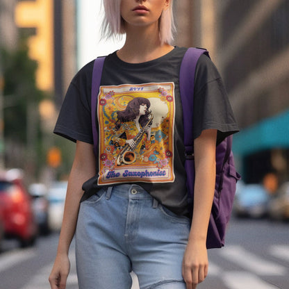 The Saxophonist Tarot Card Shirt, Saxophone Player