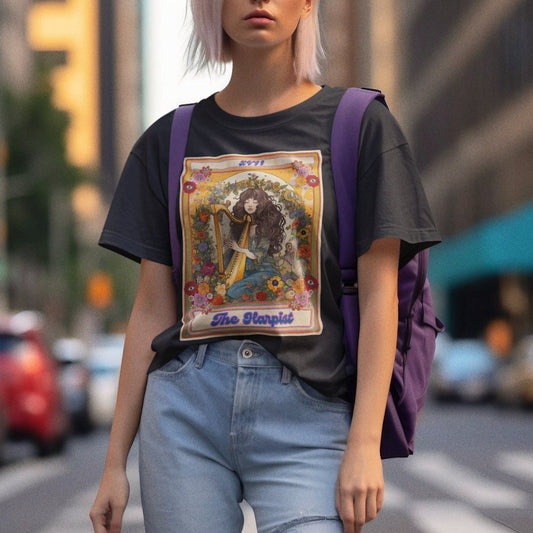 The Harpist Tarot Card Shirt, Harp Player