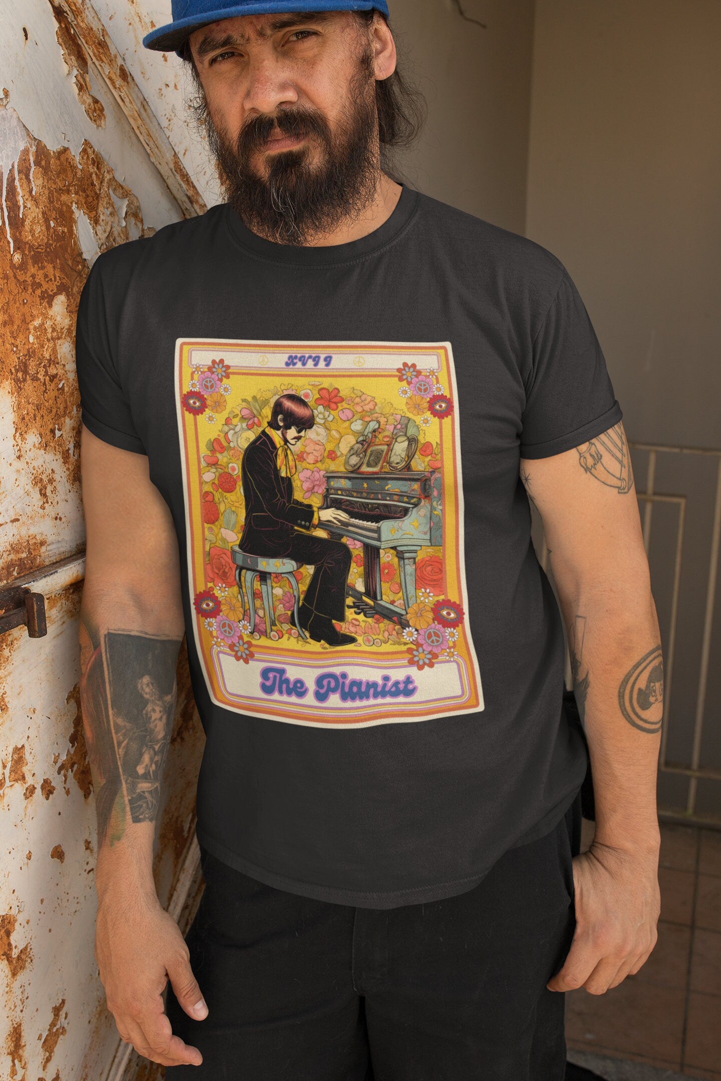 The Pianist Tarot Card Shirt, Piano Player