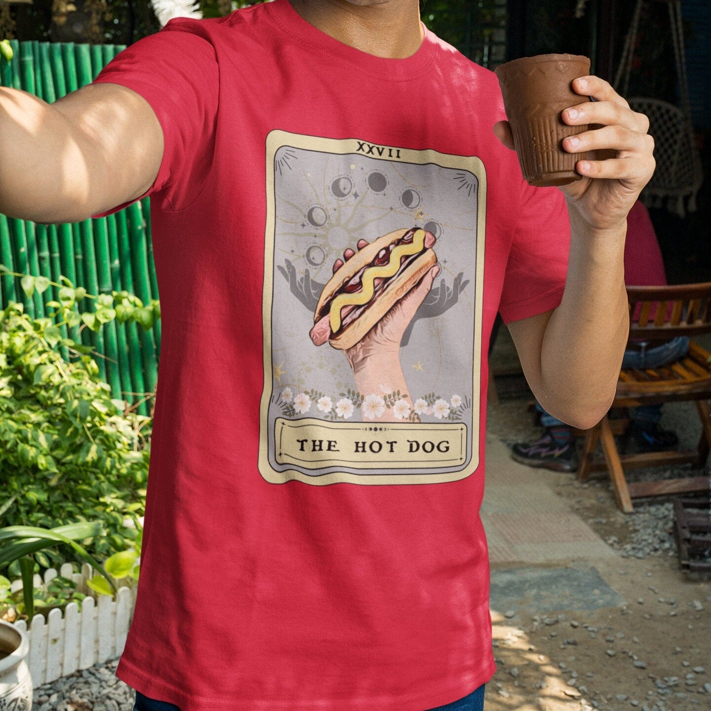 The Hot Dog Tarot Card Shirt