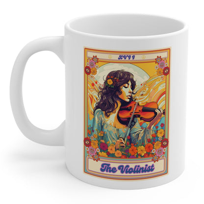 Violinist Tarot Card Mug Violin Player