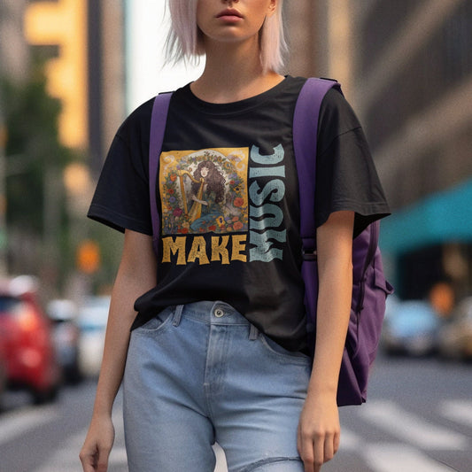 Harpist T-shirt, Harp Player