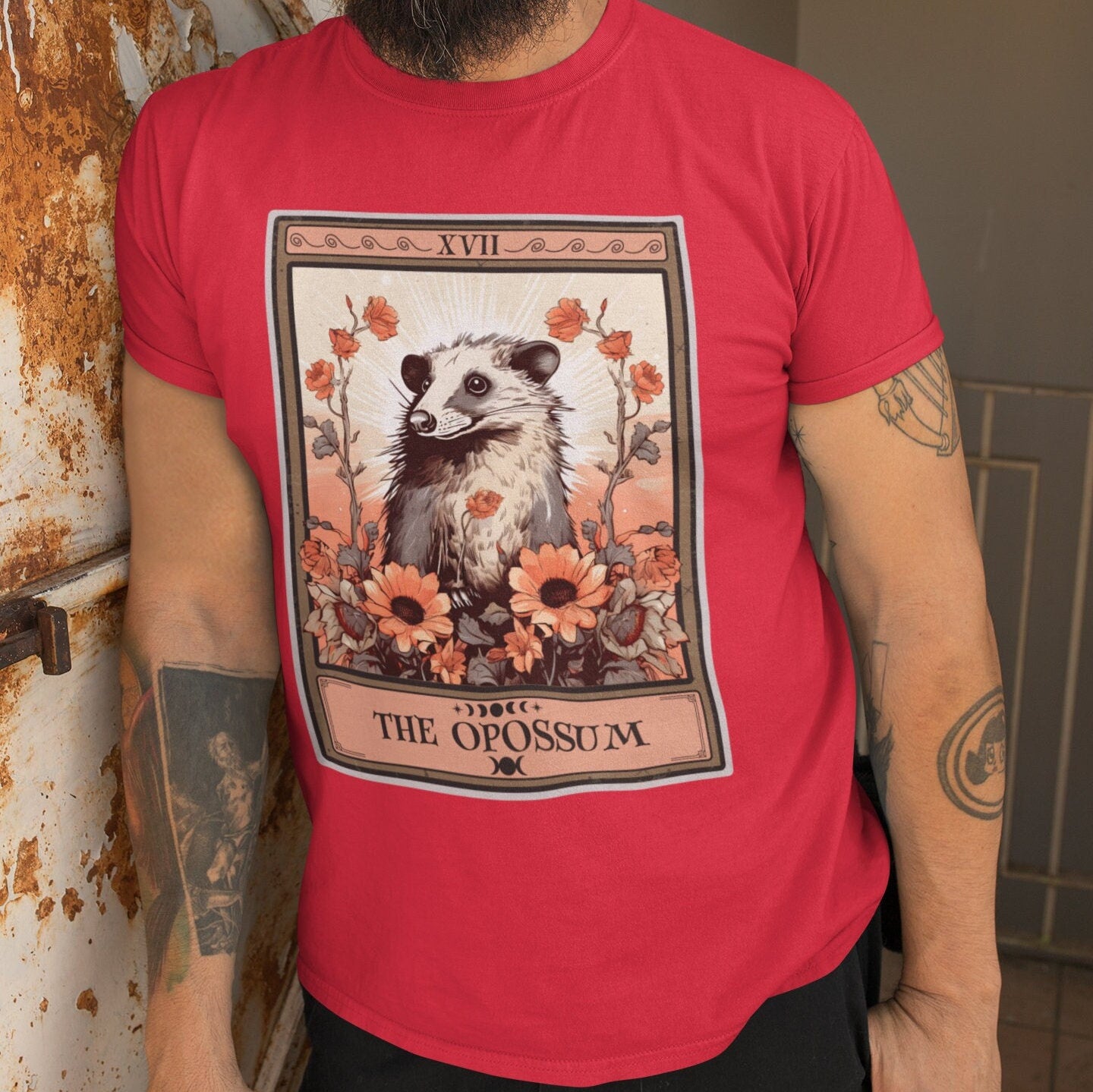 Opossum Tarot Card Shirt