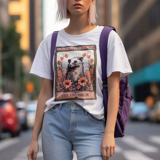 Opossum Tarot Card Shirt