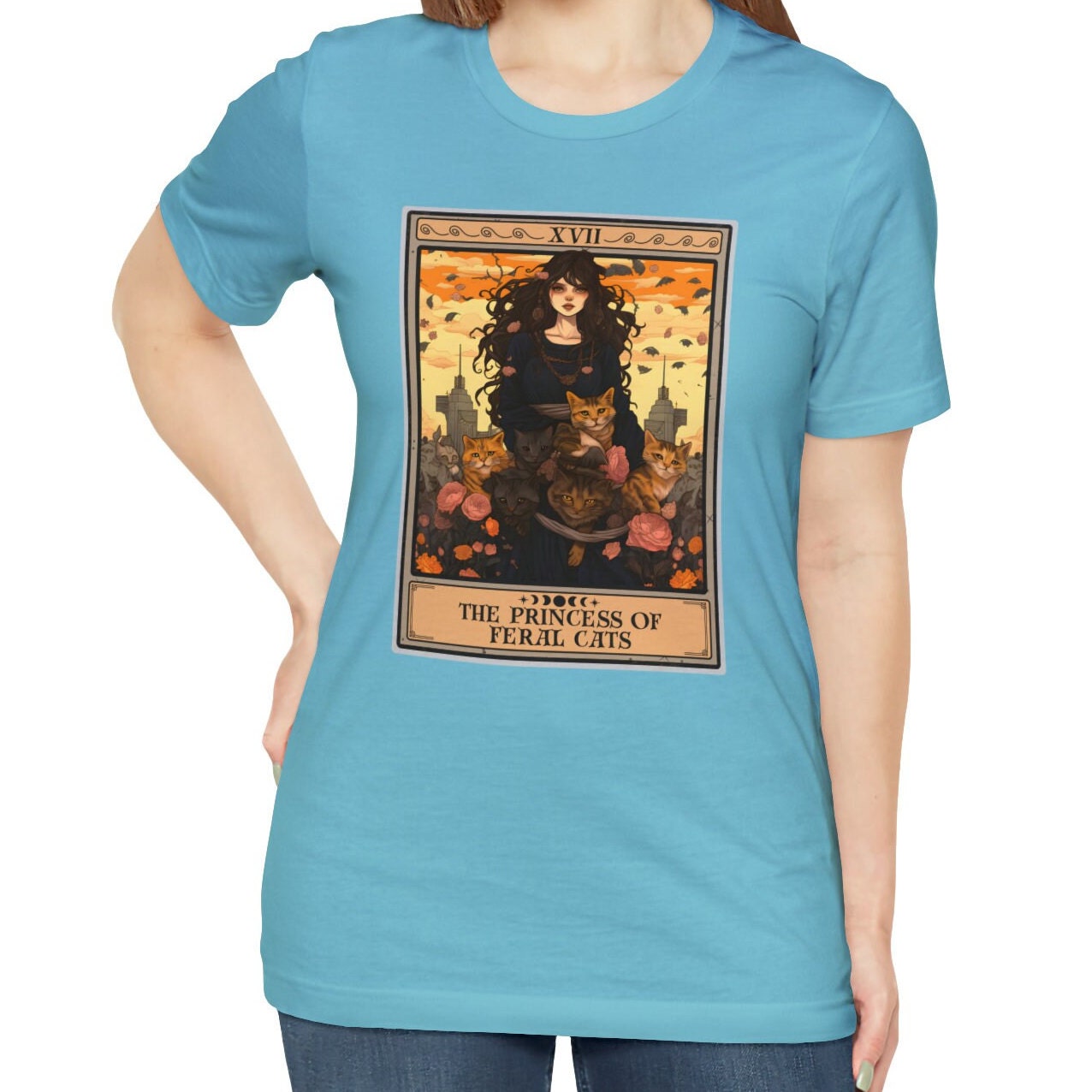 The Princess of Feral Cats Tarot Card Shirt