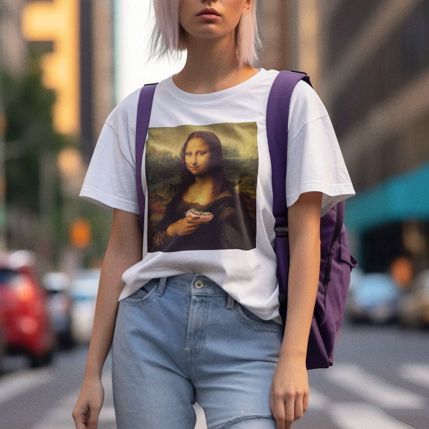 Mona Lisa Hot Dog Shirt