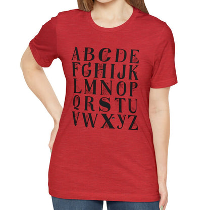 Hallowen Alphabet Shirt