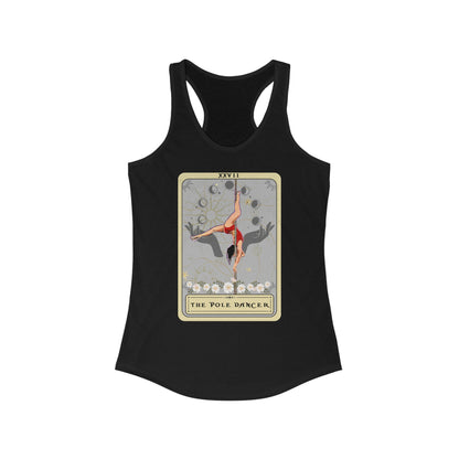 The Pole Dancer Tarot Card, Pole Dancing Racerback Tank Top