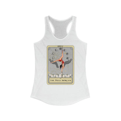The Pole Dancer Tarot Card, Pole Dancing Racerback Tank Top