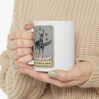 Doberman Dog Tarot Card Mug