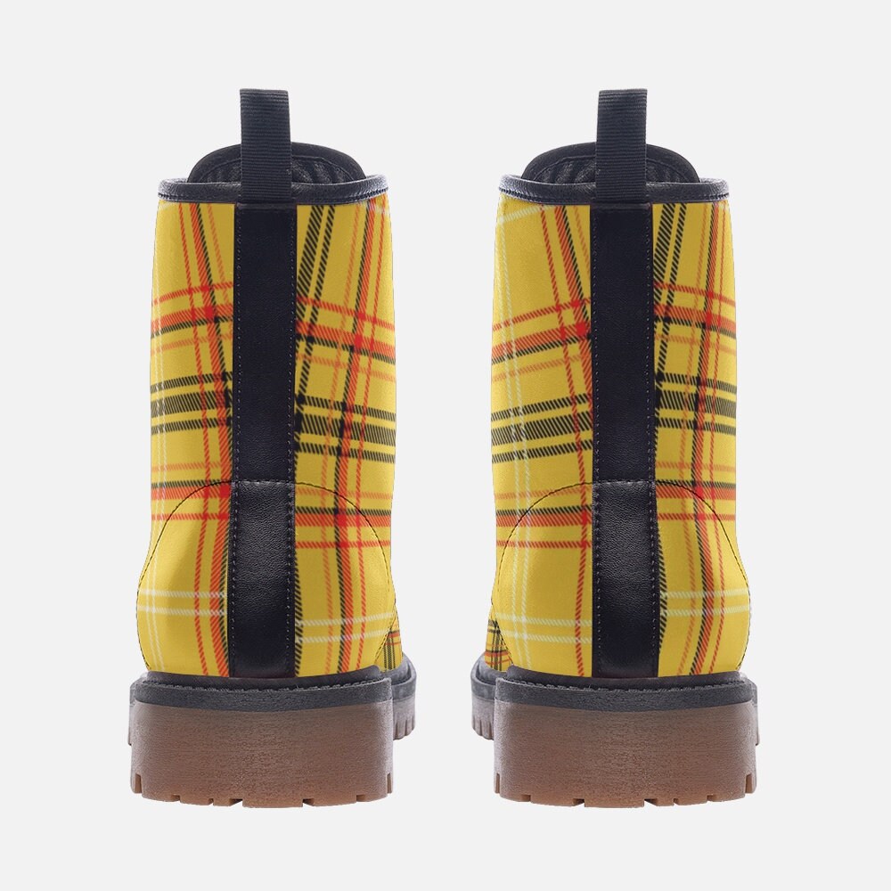 Scottish Boots Tartan Yellow Plaid