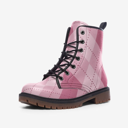 Argyle Pink Boots