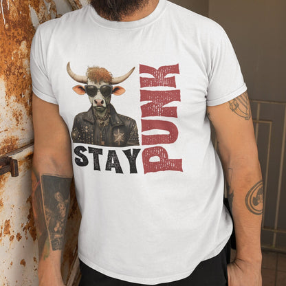 Stay Punk Cow Shirt Punk Rock