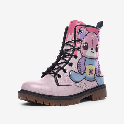 Goth Bear Boots, Pink