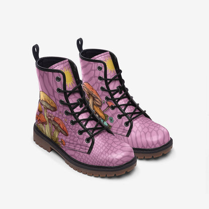 Pink Mushroom Boots