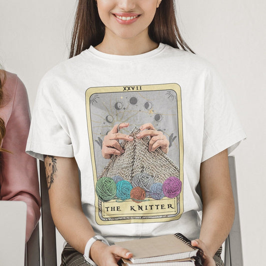 Knitter Tarot Card Shirt, Knitting