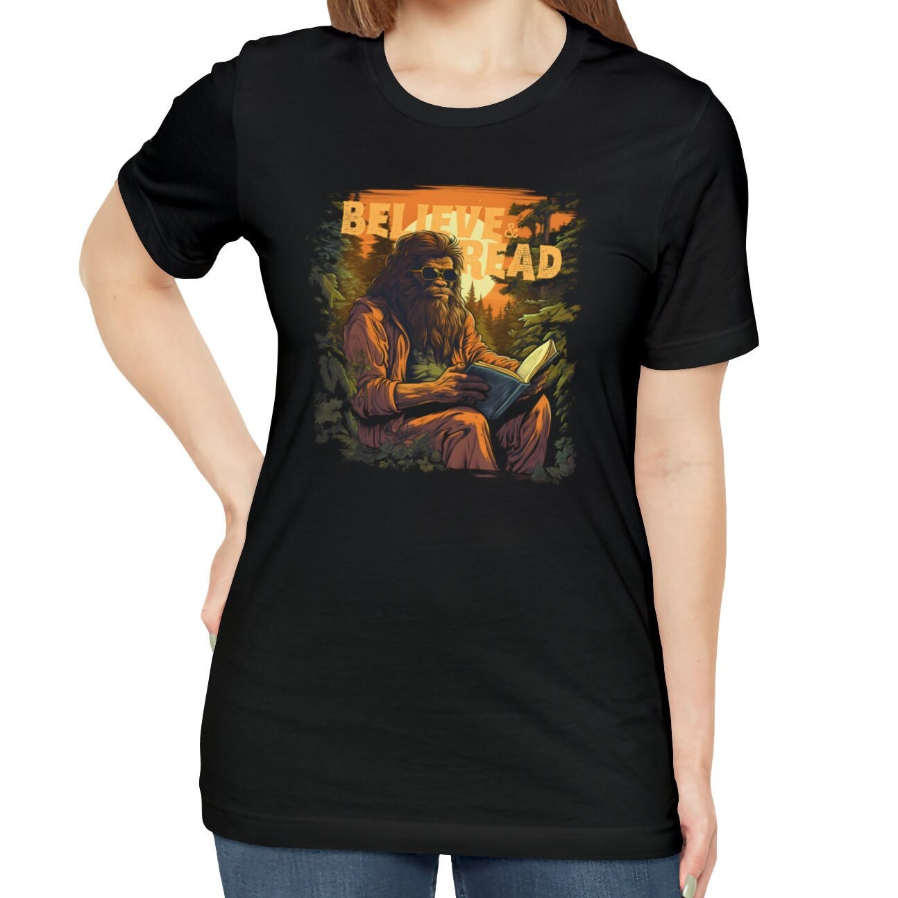 Bigfoot Reading Shirt