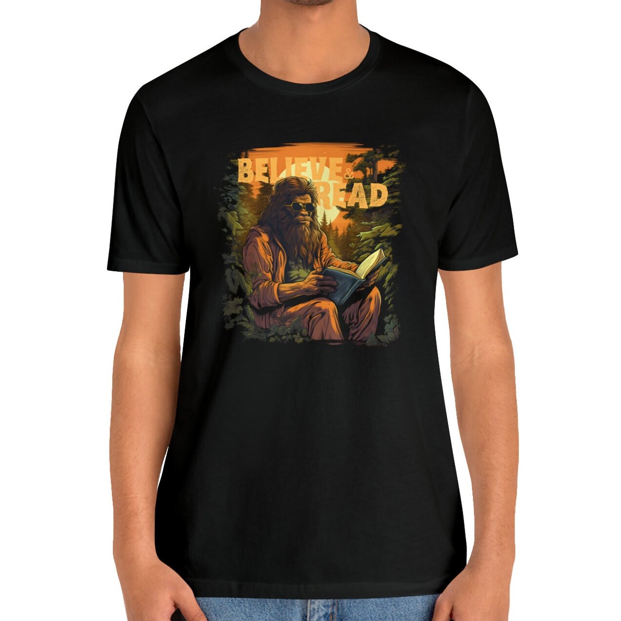 Bigfoot Reading Shirt