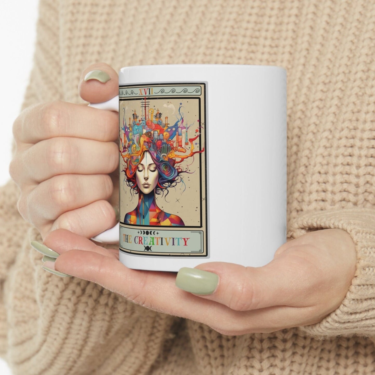 The Creativity Tarot Card Mug, Artist Painter Writer