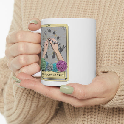 The Crocheter Tarot Card Mug