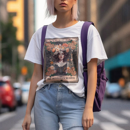 The Romance Reader Tarot Card Shirt, Book Lover