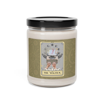 The Writer Tarot Card Scented Soy Candle, 9oz (2.8" x 3.5")