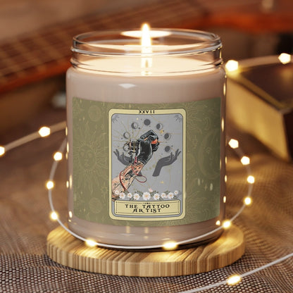 The Tattoo Artist Tarot Card Candle, 9oz (2.8" x 3.5")