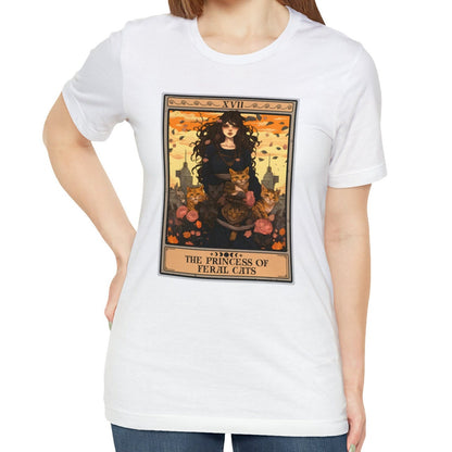 The Princess of Feral Cats Tarot Card Shirt