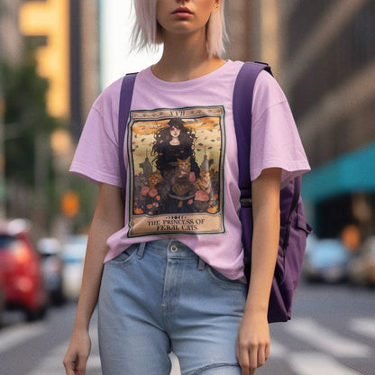 The Princess of Feral Cats Tarot Card Shirt