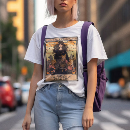 The Princess of Feral Cats Tarot Card Shirt