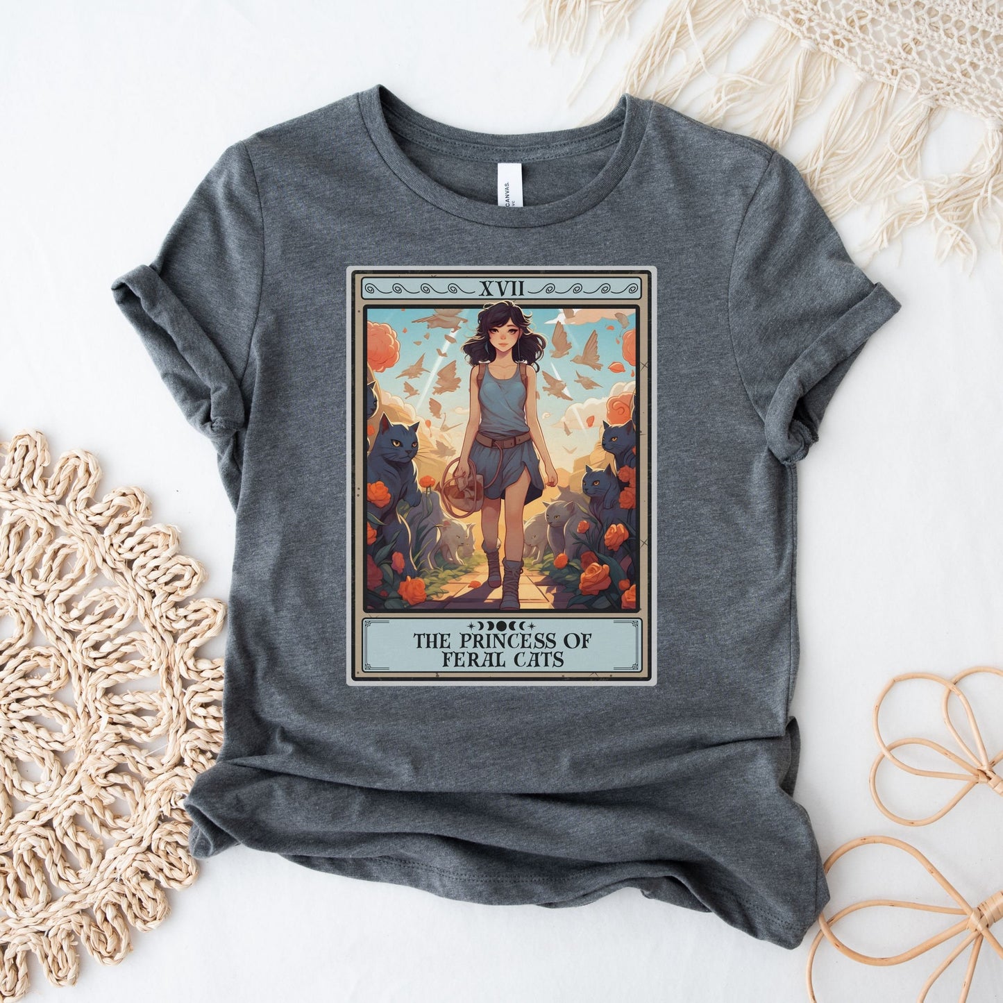 The Princess of Feral Cats Tarot Card Shirt, Feral Cat